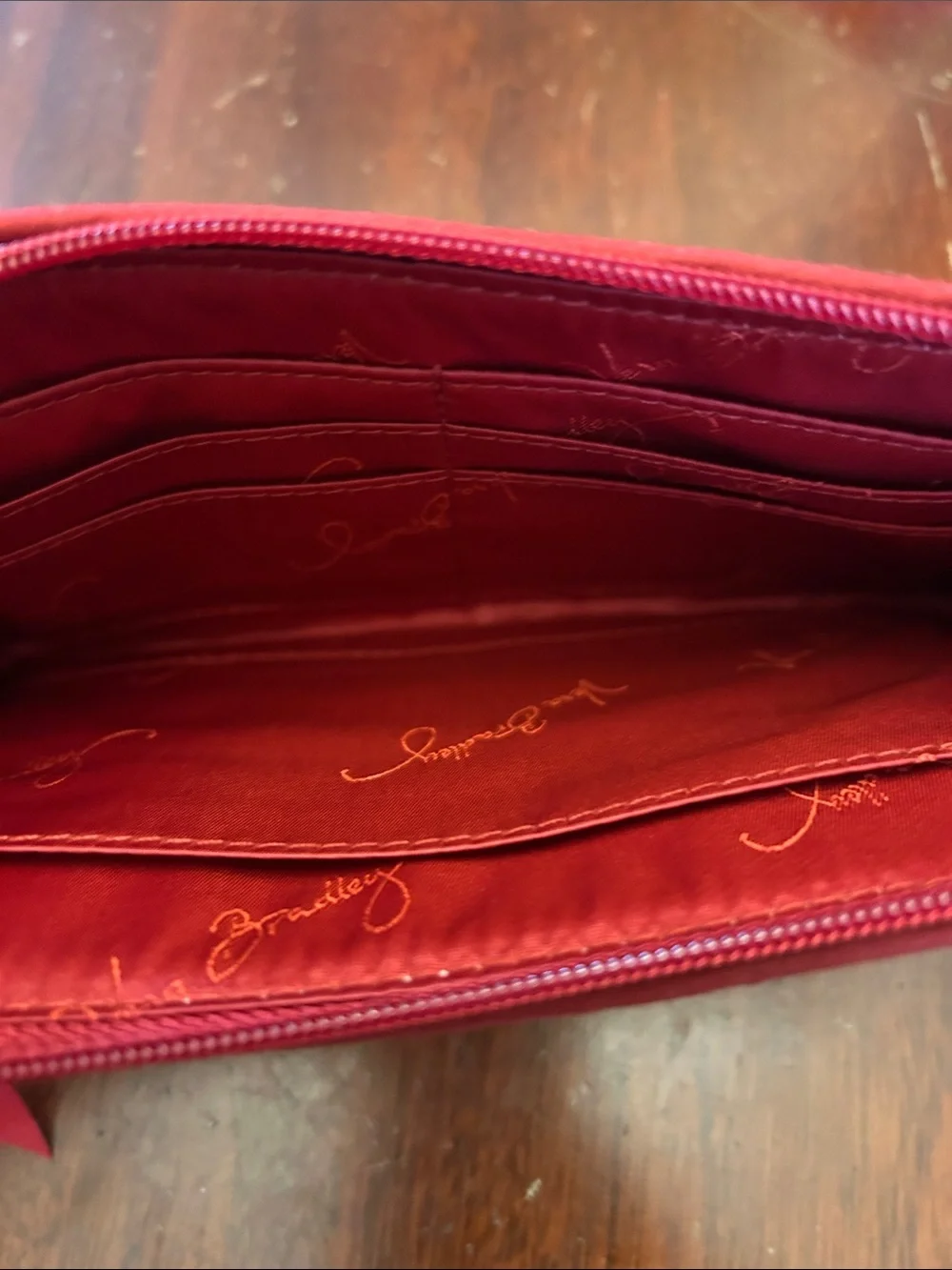 Vera Bradley Washington State Cougars burgundy wristlet NWOT